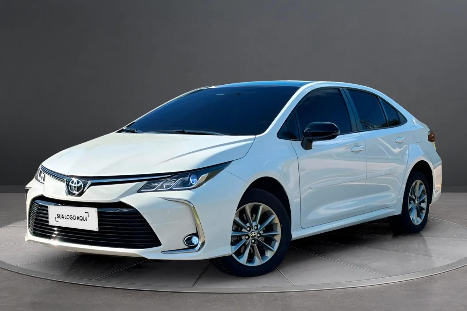Toyota Corolla em vista frontal três quartos